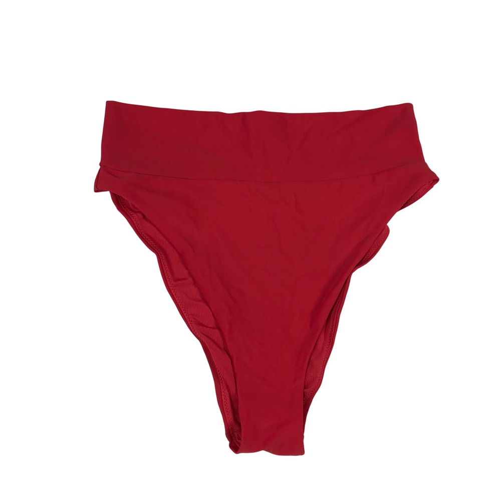 aerie Red High-Waist Bikini Bottoms